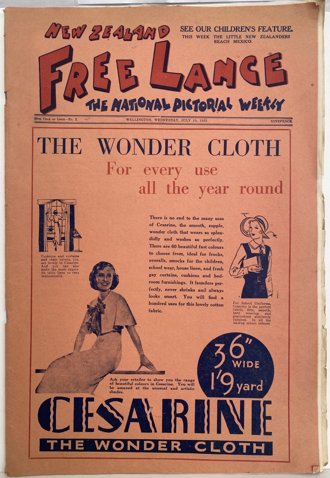 OLD NEWSPAPER: New Zealand Free Lance - No. 2, 10 July 1935