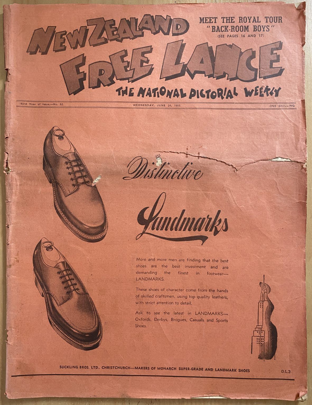 OLD NEWSPAPER: New Zealand Free Lance - No 52, 24 June 1953