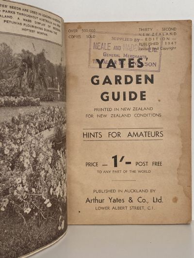 YATES GARDEN GUIDE: 32nd Revised Edition