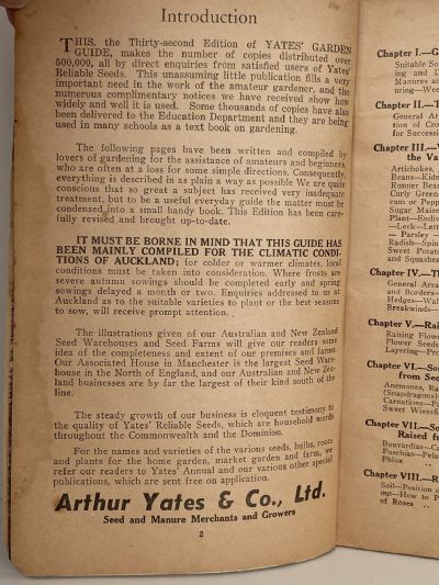YATES GARDEN GUIDE: 32nd Revised Edition
