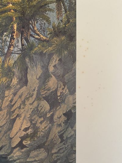 OLD PRINT: A Jam in the Lava Cleft
