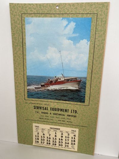 VINTAGE CALENDAR: Servisal Equipment Ltd, Auckland 1965