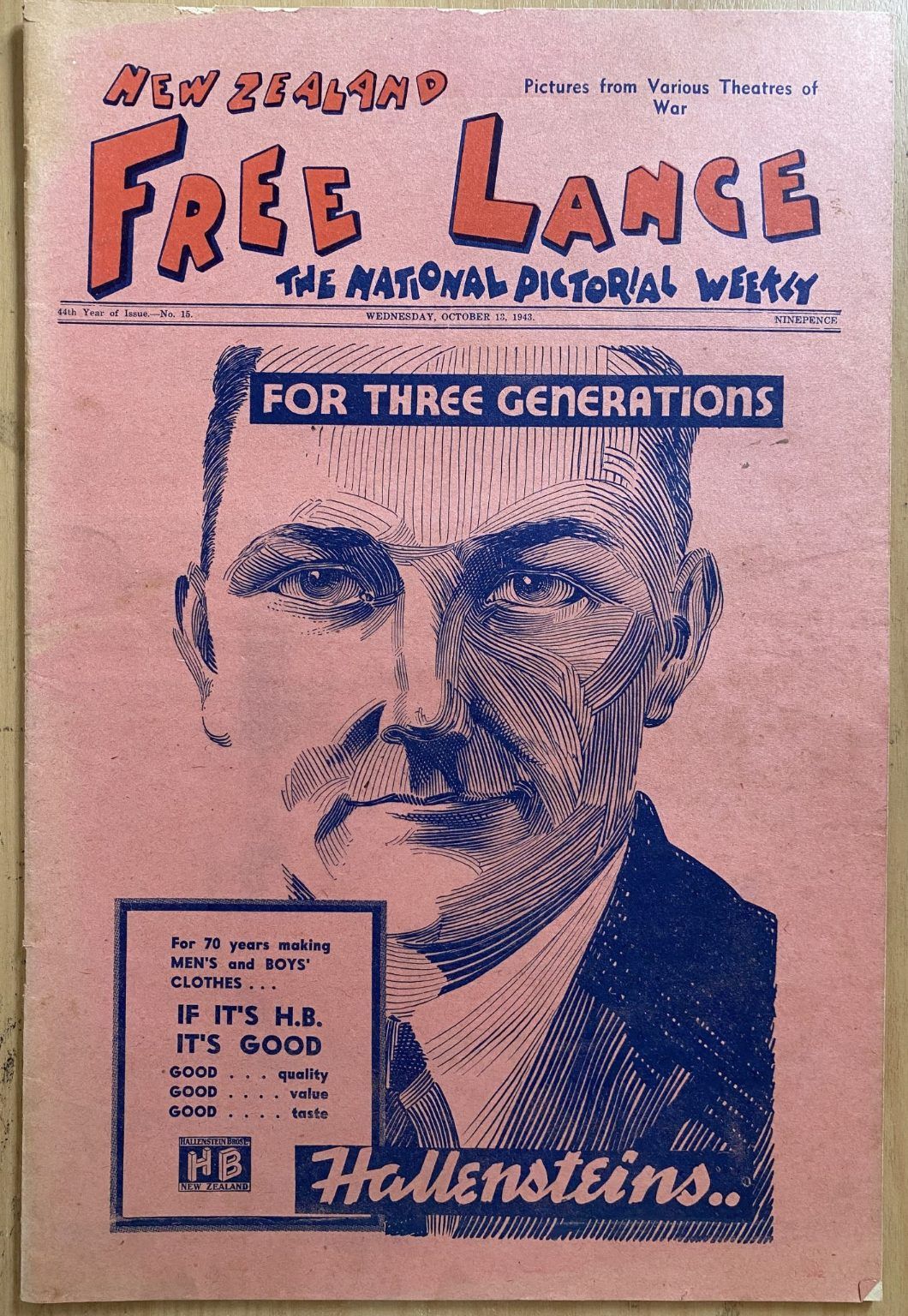 OLD NEWSPAPER: New Zealand Free Lance - No. 15, 13 October 1943