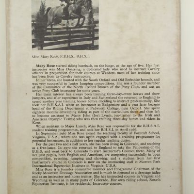 The Horsemasters Notebook