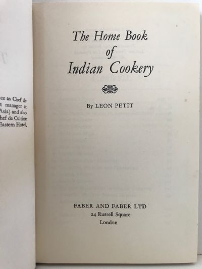 THE HOME BOOK OF INDIAN COOKERY