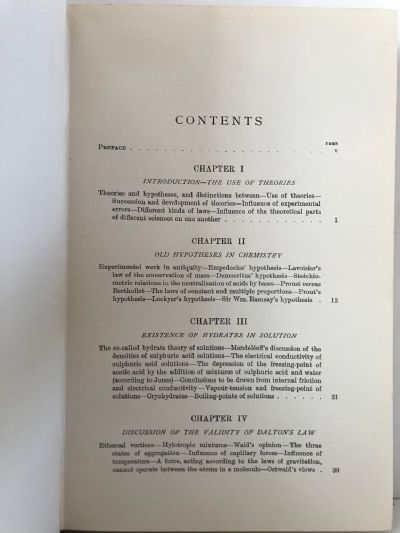 THEORIES OF CHEMISTRY