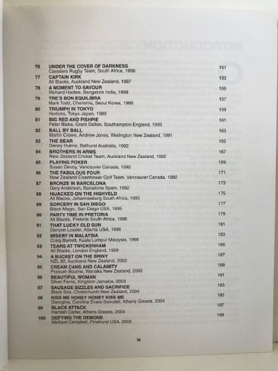 TRIUMPH AND TEARS: 100 Dramatic Moments In New Zealand Sport 1897-2006