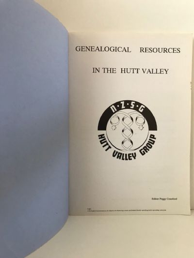 GENEALOGICAL RESOURCES IN THE HUTT VALLEY