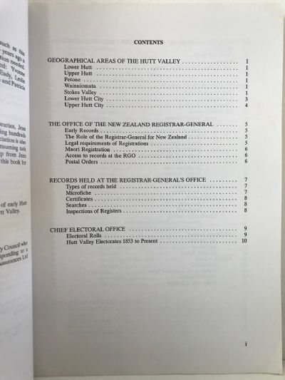 GENEALOGICAL RESOURCES IN THE HUTT VALLEY