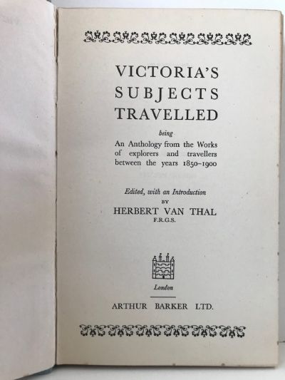 VICTORIA'S SUBJECTS TRAVELLED
