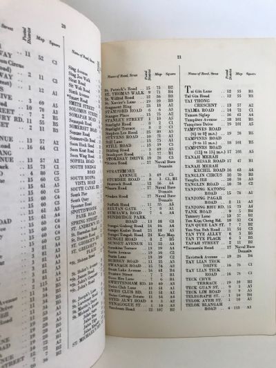 SINGAPORE GUIDE AND STREET DIRECTORY 1958, 5th edition