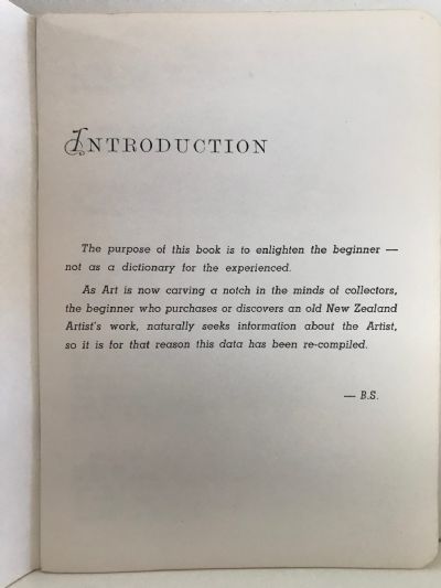 A POCKET REFERENCE TO OLD NEW ZEALAND ARTISTS