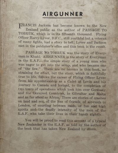 AIRGUNNER: The Adventures of Flying Officer H. Lyver