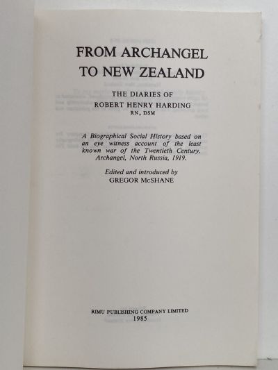 FROM ARCHANGEL TO NEW ZEALAND