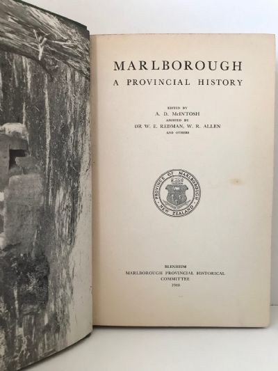 MARLBOROUGH: A Provincial History