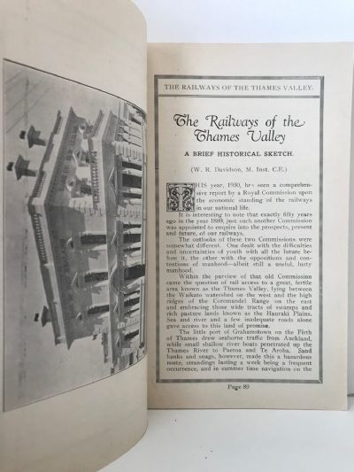 TE AROHA AND THE FORTUNATE VALLEY: Pioneering In The Thames Valley 1867-1930