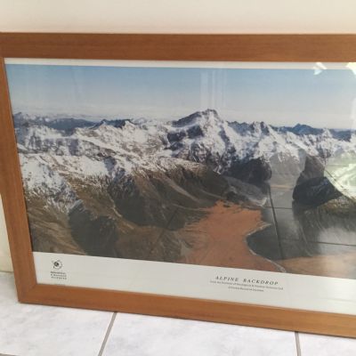 Colour photo of Mount Cook National Park, Tasman Glacier Region, New Zealand