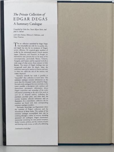 THE PRIVATE COLLECTION OF EDGAR DEGAS: A Summary Catalogue