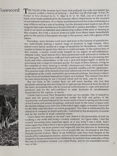 THE FARMING OF NEW ZEALAND: An Illustrated History of New Zealand Agriculture