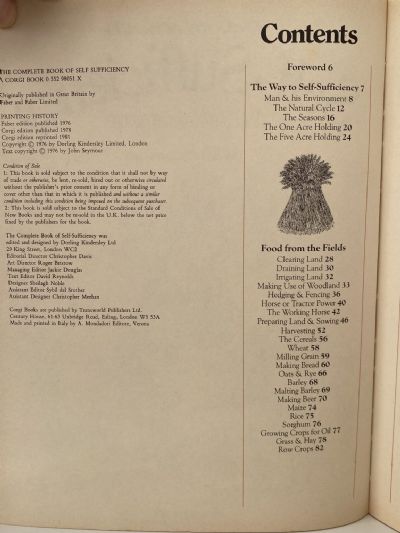 THE COMPLETE BOOK OF SELF-SUFFICIENCY