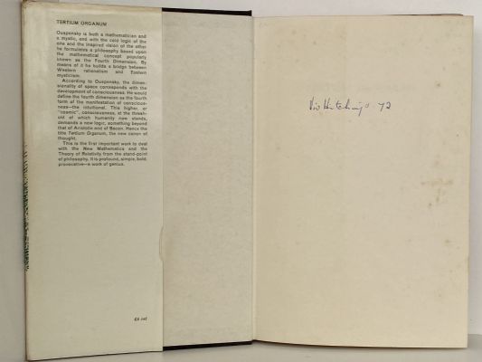 TERTIUM ORGANUM: A Key to the Enigmas of The World