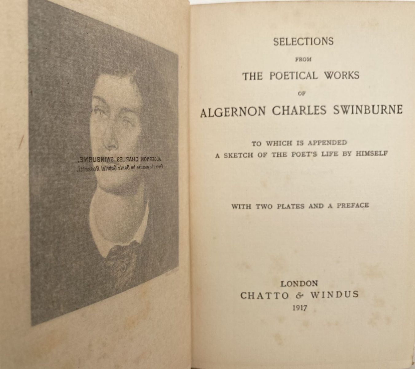 SELECTIONS FROM SWINBURNE'S POEMS