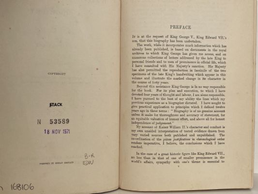 KING EDWARD VII: A Biography, From Birth to Accession Vol.1