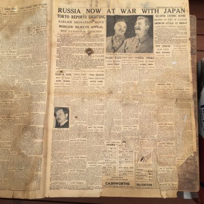 Old Newspaper : New Zealand Herald, 10th August 1945