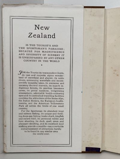 TRAVEL IN NEW ZEALAND: The Island Dominion - Its Life and Scenery Pleasure Routes and Sport