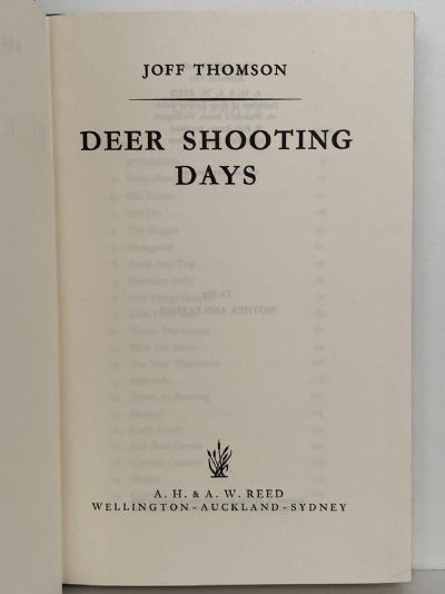 DEER SHOOTING DAYS