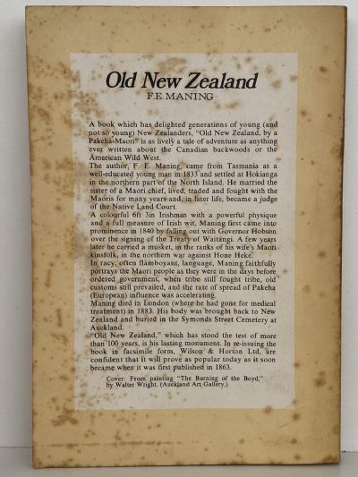 OLD NEW ZEALAND: A Tale of the Good Times by a Pakeha Maori