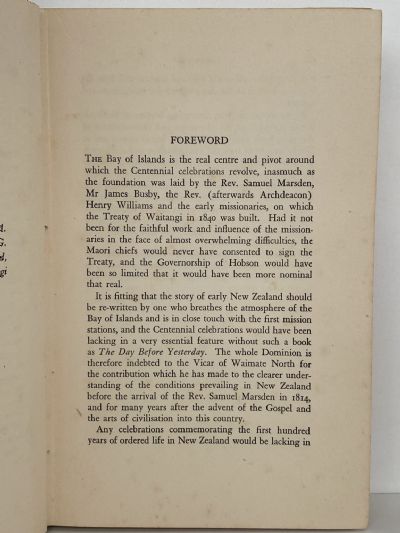 THE DAY BEFORE YESTERDAY: History of the Bay of Islands