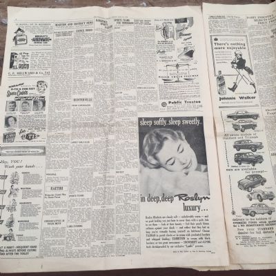 Old Newspaper : The Wanganui Herald, July 18th 1958