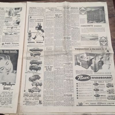Old Newspaper : The Wanganui Herald, July 18th 1958