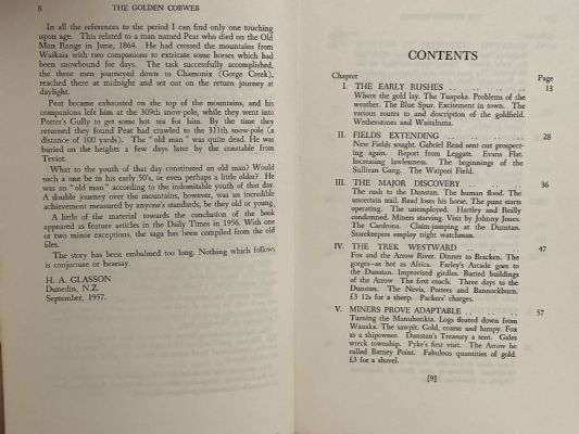 THE GOLDEN COBWEB: A saga of the Otago Goldfields 1861-64