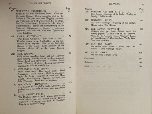 THE GOLDEN COBWEB: A saga of the Otago Goldfields 1861-64