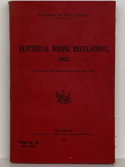 ELECTRICAL WIRING REGULATIONS 1935