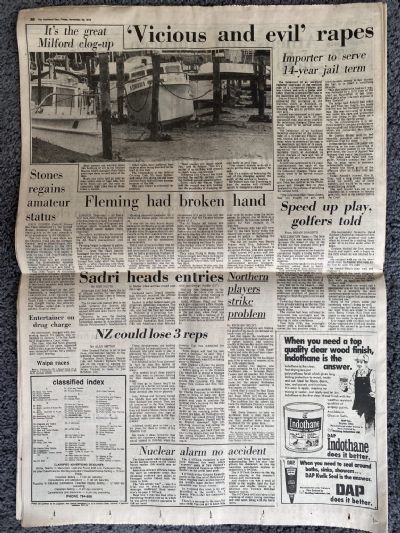 OLD NEWSPAPER: Auckland Star, 30 November 1979 - Erebus DC10 air disaster