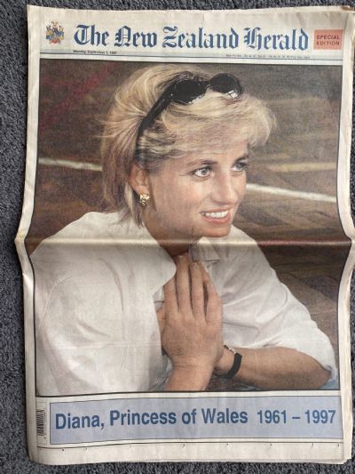 OLD NEWSPAPER: The New Zealand Herald, 1 Sept 1997 - Death of Princess Diana