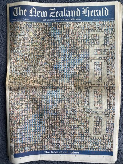 OLD NEWSPAPER: The New Zealand Herald, 1st January 2000 - new millennium