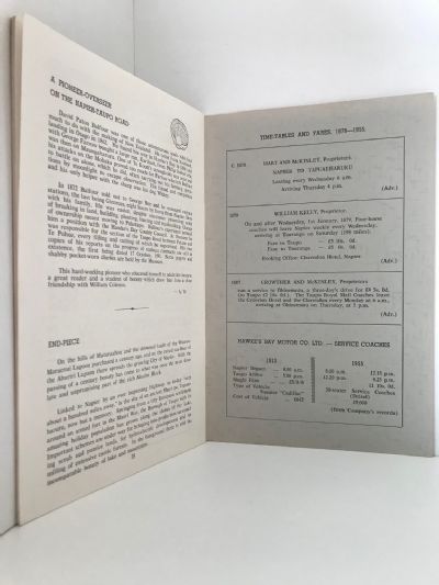 1855-1955 ONE HUNDRED YEARS: On the Napier - Taupo Road
