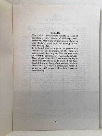 GUIDE TO THE HISTORY OF WHITIANGA