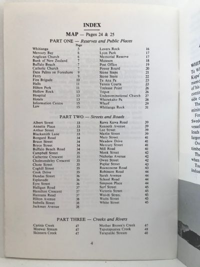 GUIDE TO THE HISTORY OF WHITIANGA