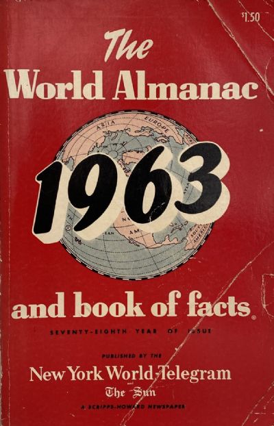 THE WORLD ALMANAC and Book of Facts 1963 