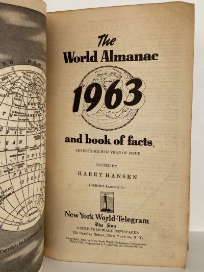THE WORLD ALMANAC and Book of Facts 1963
