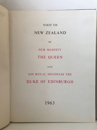 NEW ZEALAND ROYAL VISIT 1963