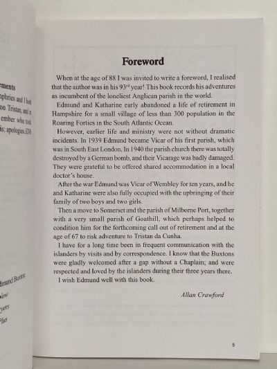 ISLAND CHAPLAIN: Tristan Da Cunha 1975-1978
