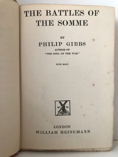 THE BATTLES OF THE SOMME