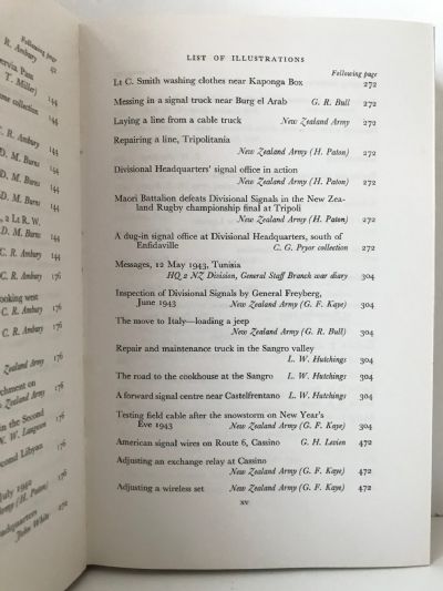 DIVISIONAL SIGNALS: Official History of New Zealand In The Second World War