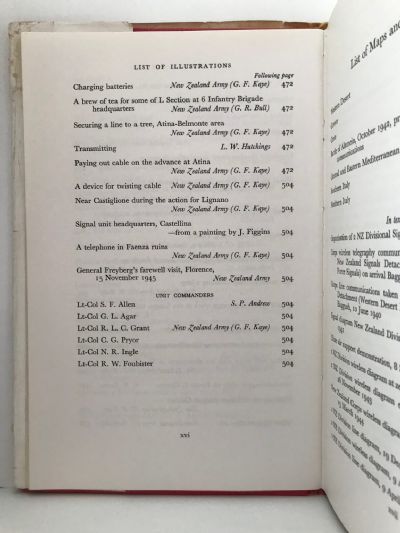 DIVISIONAL SIGNALS: Official History of New Zealand In The Second World War